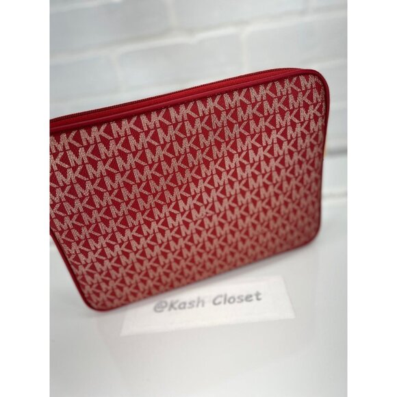 Michael Kors satchel kali medium ipad case tote shoulder bag chili pale gold - Picture 7 of 12